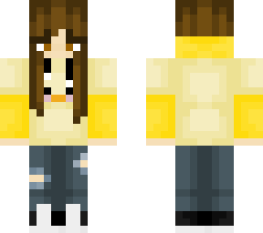 girl w/ minimalistic duck hoodie