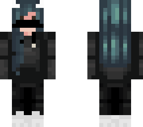 girl with blue hair