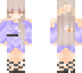 girl with lavender dress