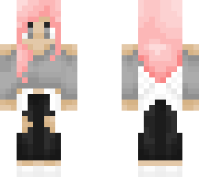 girl with pink hair