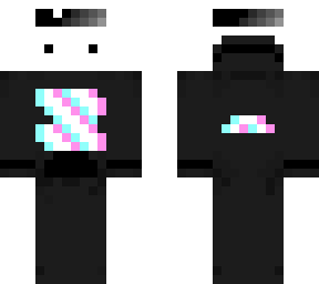 glitch hoodie small face