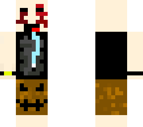 grandma with blood on face and with out a hand