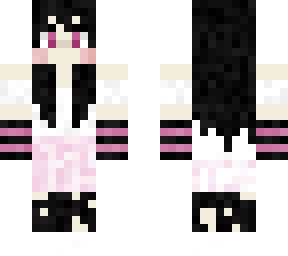 mall goth skin - fem, pink and black <3