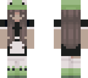 my skin in a maid dress