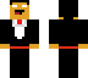 noob herobrine with tuxedo lol