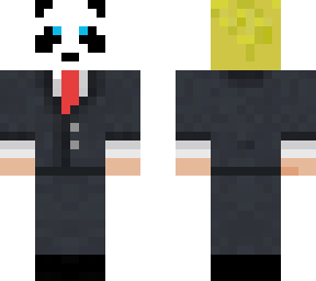 panda mask and suit