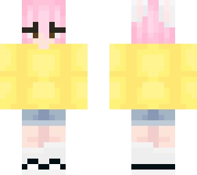 pastel pink hair bunny