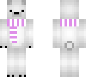 polar bear pink scarf v. 2
