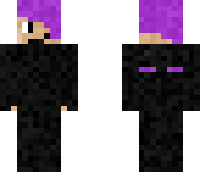 purple hair kid