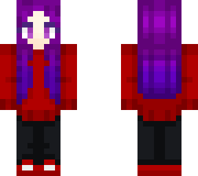 purple haired girl