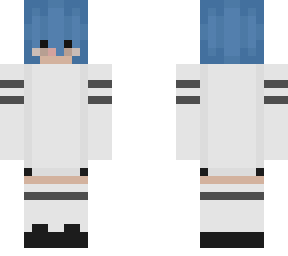 random blue haired person