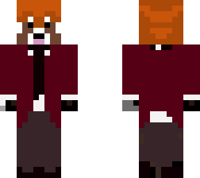 red panda in a suit