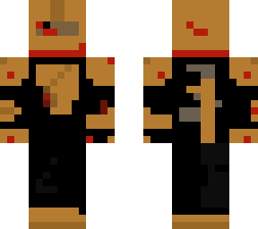 red person but in cool armor and beat up
