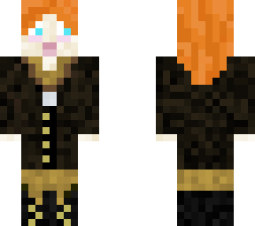 redhead in fur