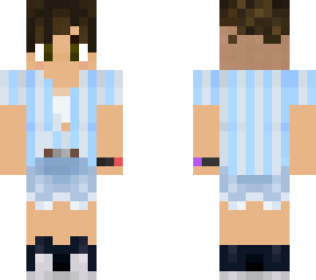 striped button-up