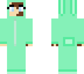 vitiligo  mint green bunny x