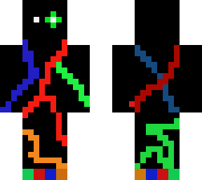weird glitchy skin