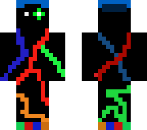 weird glitchy skin