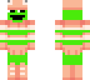 annoyedgreen in a clown outfit-