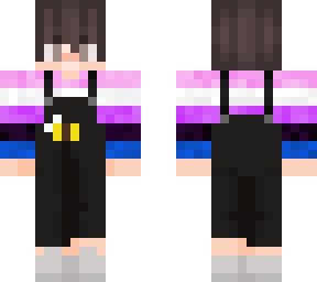 bi f short hair overall pride