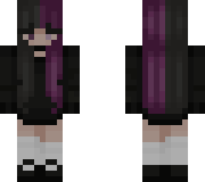 black and purple spacebuns