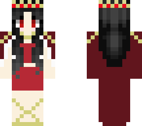 black haired crown girl