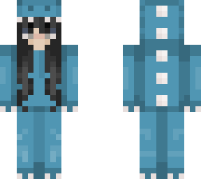 blue dinosaur girl