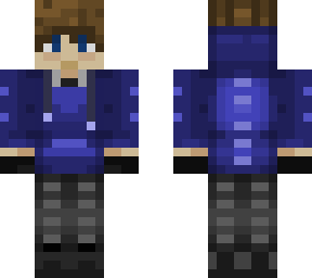blue guy with hoodie