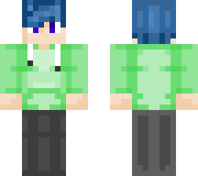 blue hair man