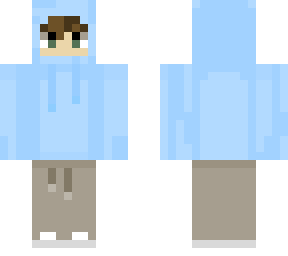 blue hoodie