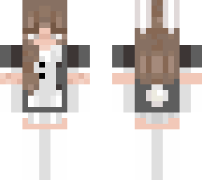 bunny girl in a maid outfit