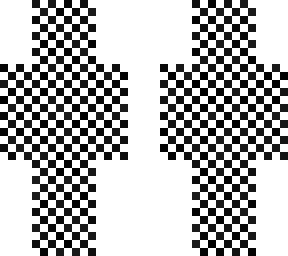 checkerboard skin
