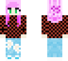 cute plaid girl with bow and headphones
