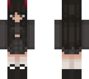 cute soft devil egirl minecraft skin