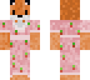 fox in a strawberry dress