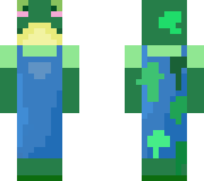 frog with overalls