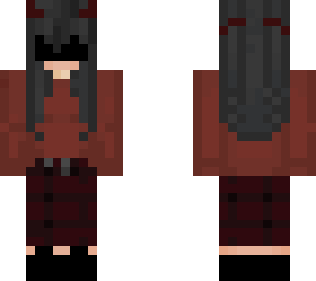 girl version of minecraft red boy skin