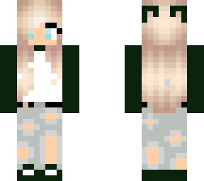 green and white girl edit