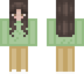 green outfit
