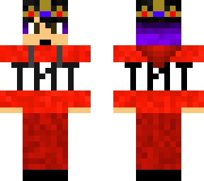 me in a tnt sweater with crown (hoodie down)