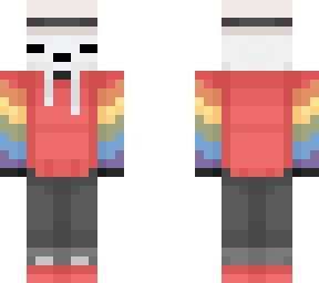 panda in rainbow clothing