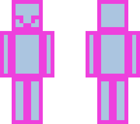 pink outline