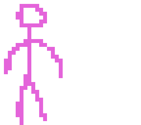 pink stick man elena