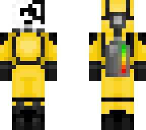 puppydogs in a hazmat suit