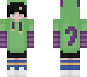 purple & green hoodie