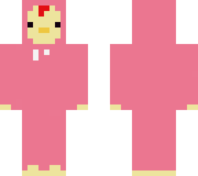 reddish-pink chicken onesie