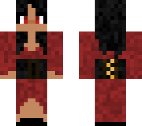 romantic goth skin 3 - black and red, fem <3