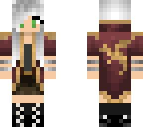 silver haired girl, dragon cloak