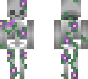 skeleton with flowers :d (original)