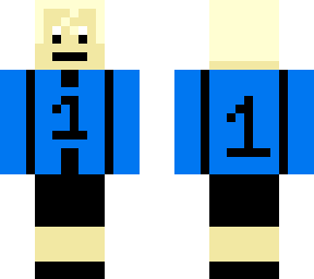 soccer player (blue & blond)